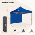 thumbnail image 5 of EAGLE PEAK 10' x 10' Pop-up and Instant Outdoor Commercial Canopy with one Sidewall,Blue, 5 of 8
