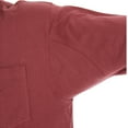 thumbnail image 4 of Men's Smith's Workwear Extended-Tail Pocket Tee Color: Burgundy Size: L, 4 of 5