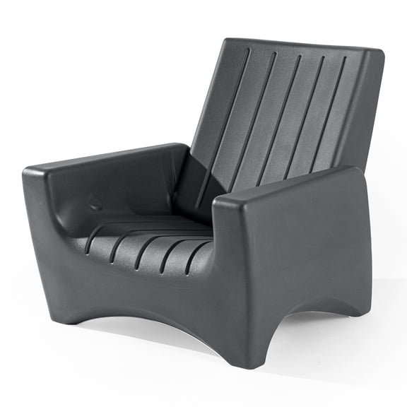 Step2 SwitchBack Patio Chair Outdoor Adirondack Seat with Folding Back, Harbor Grey