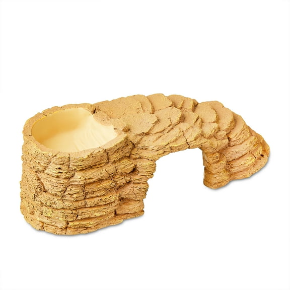 Vibrant Life Desert-Themed Hide & Bask Combo Terrarium Decor for Snakes & Lizards