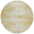 thumbnail image 2 of Addison Rugs Chantille Indoor/Outdoor Transitional Stripes Gold Washable Round Rug, 8' x 8', 2 of 6