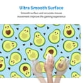 thumbnail image 6 of Disketp Gaming Mouse Pad Avocado And Hearts Pattern Large Mouse Mat Long Extended Desk Pad Non-Slip Rubber Mice Pads Stitched Edges Thin Pad (11.8x31.5 Inch), 6 of 9