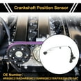 thumbnail image 2 of Unique Bargains 1 Pc No.4R8Q6C315AD Crankshaft Position Sensor for LAND ROVER Discovery IV 3.0TD 4x4 2010-2018 Sturdy Car Engine Crank CKP Sensor, 2 of 6