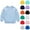 Light Blue, variant on Spazoro Toddler Girls Sweatshirts, Long Sleeve Solid Color Casual Crew Neck Pullover Tops for Kids Girls Boys Light Blue Size 3 T