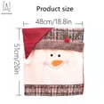 thumbnail image 3 of Gustave 2 Packs Christmas Chair Covers Dining Chair Slipcover Snowman Santa Claus Chair Hat Slipcovers For Home Holiday Party Decor, 3 of 9