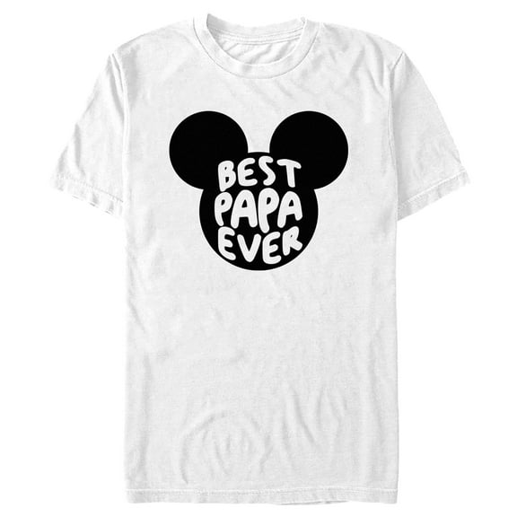 Men's Mickey & Friends Best Papa Ever Mouse Ears Graphic T-Shirt