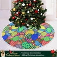 thumbnail image 6 of GZHJMY Easter Bunny Egg Christmas Tree Skirt Tree Skirt for Holiday Party Home Christmas Day Ornaments, 47.2", 6 of 6