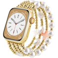 thumbnail image 1 of Pulsera AIRSPO dorada con cuentas, banda elástica para Apple Watch de 40 mm, 1 of 8
