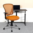 thumbnail image 2 of UrbanPro Mid Back Mesh Office Chair in Orange, 2 of 8