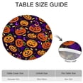 thumbnail image 6 of Halloween Jack O Lanterns with Candy Round Fitted Tablecloth with Elastic Edge,Dining Table Cover Waterproof,Outdoor Round Tablecloth for Camping,Dining,Indoor and Outdoor, 6 of 7