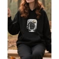 thumbnail image 3 of Creepy Fun Halloween Hoodie for Men and Women, Unisex Pullover Hooded Sweatshirt, Comfortable Cotton Poly Blend, Casual Seasonal Outfit, 3 of 5