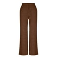 thumbnail image 4 of Womens Sweatpants Tall Ribbed Knit Wide Leg Pants with Pockets for Relaxed Comfort and Soft Stretch, 4 of 4