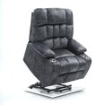 thumbnail image 6 of JUUXO 26 inch Extra Wide Seat Big Man Recliner Chair, Premium 41-inch Oversized Power Lift Recliners with Heat and Massage, Velvet, 6 of 7