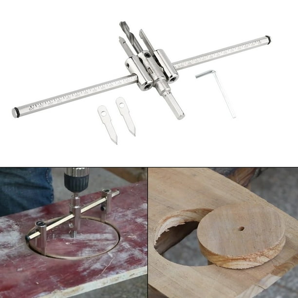 Broca De Sierra De Agujero Ajustable De 30-300 Mm, Broca De Sierra De Agujero De Madera, Accesorio De Taladro De Banco Para Tablero De Madera Accesorio De Taladro Eléctrico De