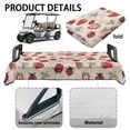thumbnail image 6 of Yuyamidu Ladybug Golf Cart Seat Covers Strawberry Golf Cart Seat Towel Blanket for 2-Person Seats Club Car, Pink, 6 of 8