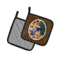 thumbnail image 2 of Carolines Treasures 7111PTHD Fawn and Blue Great Dane waiting on Christmas Pair of Pot Holders  7.5HX7.5W multicolor, 2 of 3