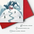 thumbnail image 3 of Tarjeta de felicitación Merry Christmas Winter Cabin (13,5 x 21,5 cm), 3 of 9