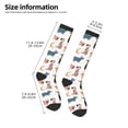 thumbnail image 3 of Bingfone Compression Socks for Women and Men Long Socks for Running Athletic Cycling Nurse-Dogs Pug, 3 of 8