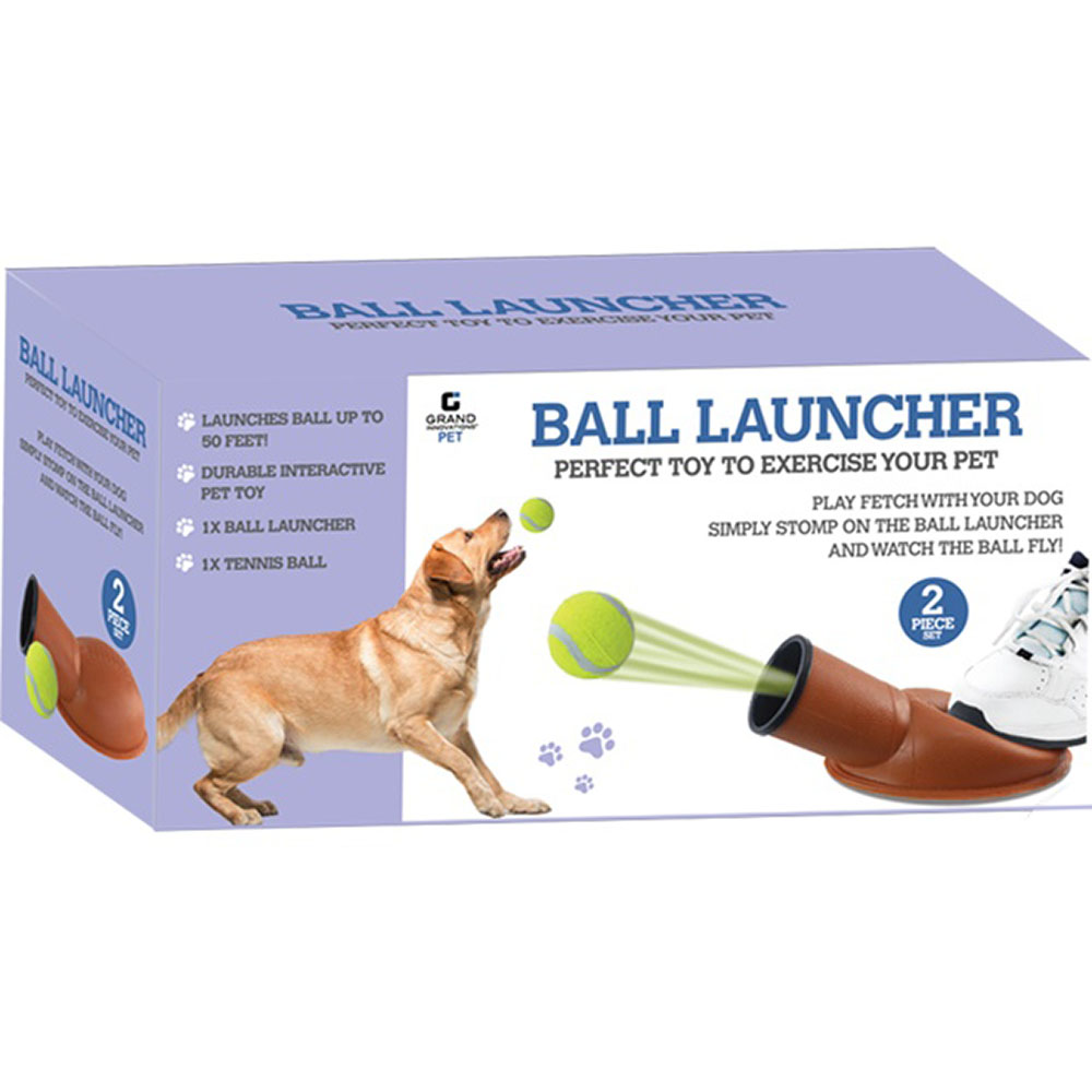 Grand Innovations Ball Launcher Perfect Toy to Exercise Your Pet