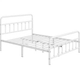thumbnail image 6 of Topeakmart Metal Platform Bed with High Headboard and Footboard, White, Queen, 6 of 7