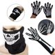 thumbnail image 2 of Guantes de esqueleto de Halloween YONGSHENG con máscara facial de calavera Unisex, 2 of 5