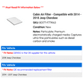 thumbnail image 2 of Cabin Air Filter - Compatible with 2014 - 2018 Jeep Cherokee 2015 2016 2017, 2 of 2