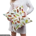 thumbnail image 4 of Ambesonne Ice Cream Fabric by the Yard Upholstery, Frozen Desserts, 2 Yards, Multicolor, 4 of 4
