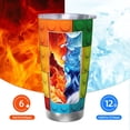 thumbnail image 5 of Cauagu Colorful Building Blocks Pattern 20oz Tumbler,Stainless Steel Vacuum Insulated Tumbler with Lid Insulated Coffee Mug Thermal Cup with Splash Proof Sliding Lid-Without Straw, 5 of 8