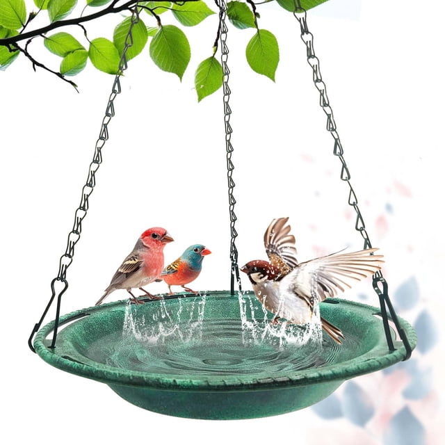 Bebedero colgante para aves VIHSIPR de 30 cm, comedero para exterior