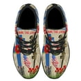 thumbnail image 2 of Memorial Day Veteran Day Honor The Fallen Thank The Living Shoes Sneakers Black Size 12, 2 of 7
