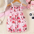 thumbnail image 3 of Cethrio Kids Girls Summer Dresses 2025, Sleeveless 2025 Printed Cute Princess Dresses Red Size 2-3T, 3 of 6