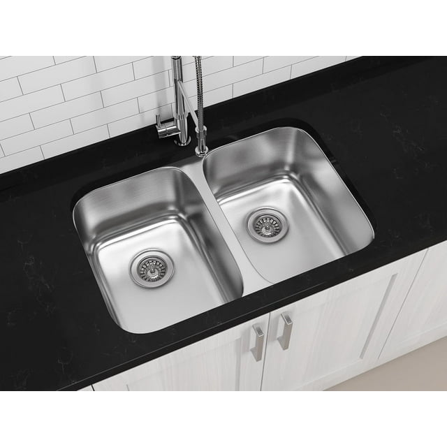 Ancona Double Bowl Under-Mount Kitchen Sink