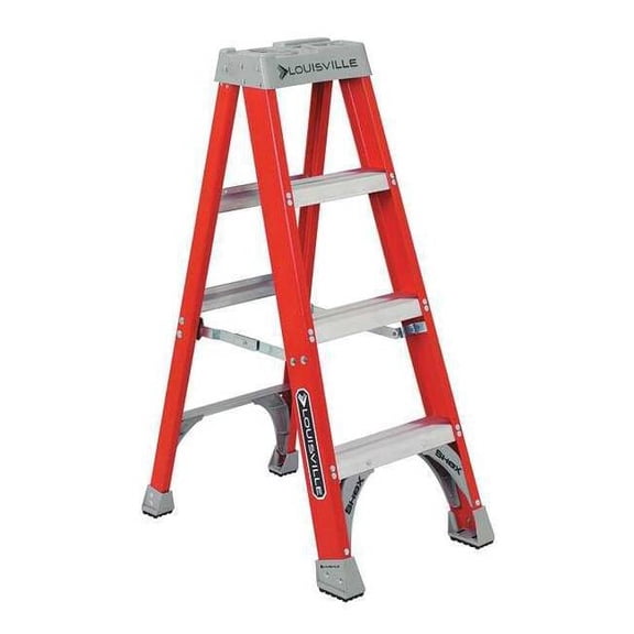 Louisville Ladder 4-Foot Fiberglass Step Ladder, 300-Pound Load Capacity, Type IA, FS1504