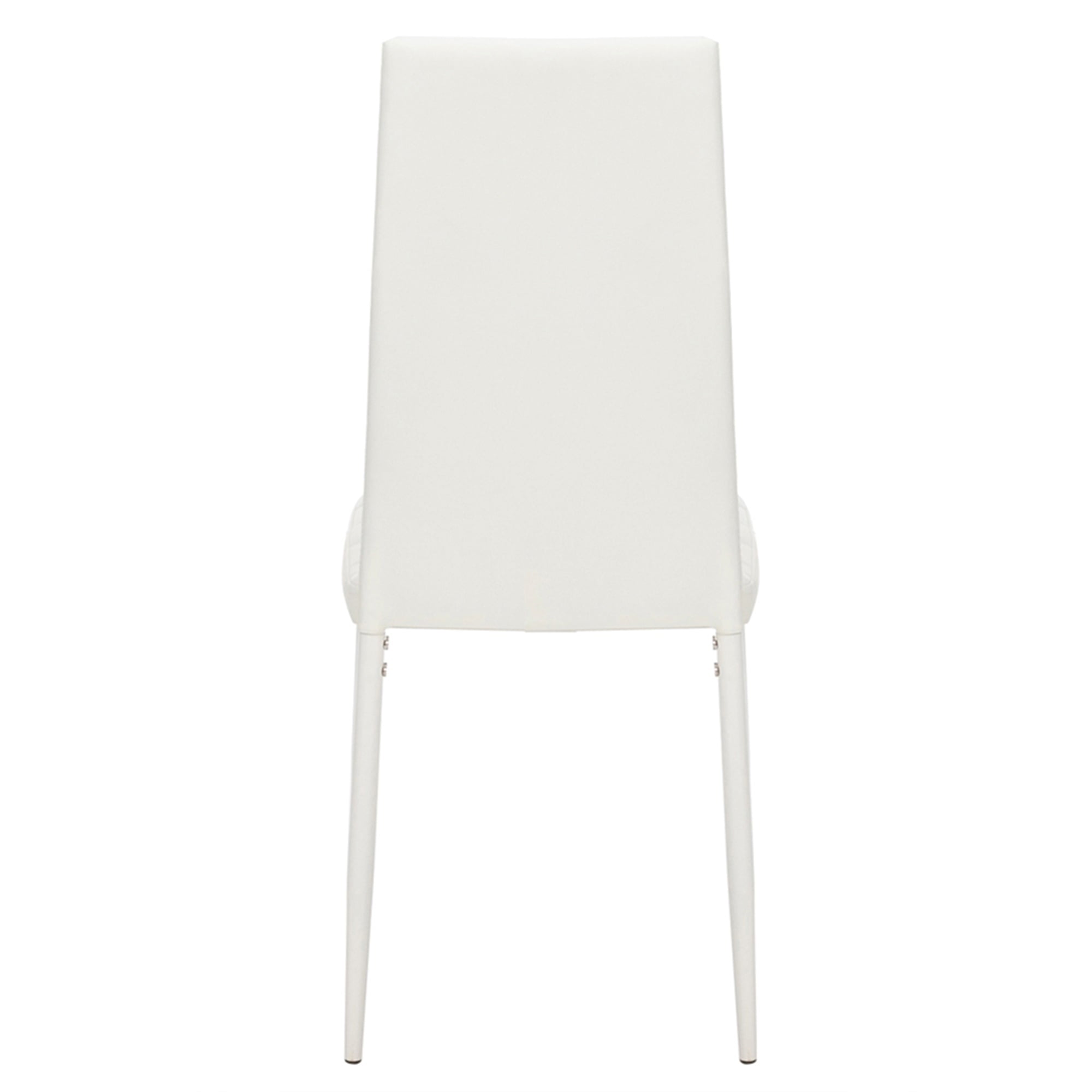 Kepooman Modern PU Dining Chairs Set of 4, Texture High Backrest Dining Chairs, kitchen Side Chairs for Kitchen Living Room Bedroom, White Kepooman Modern PU Dining Chairs Set of 4, Texture High Backrest Dining Chairs, kitchen Side Chairs for Kitchen Living Room Bedroom, White