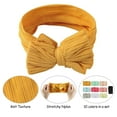 thumbnail image 4 of Peaoy 10PCS Baby Headbands Soft Nylon Head Wrap Stretchy Bow Hairbands for Girls Newborn Infant Toddlers, 4 of 5