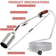 thumbnail image 3 of Propane Torch Weed Burner Kit, High Output BTU with 10FT Weave Hose,Heavy Duty Torch with Flame Control and Turbo Trigger Push Button Igniter For Ice Snow Road,Weeding,Asphalt,Road Marking, 3 of 6