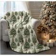 thumbnail image 2 of Rustic Christmas Tree Throw Blanket , Vintage Holiday Decor,Super Soft Flannel Printed 3D Blanket, As Birthday Gifts, Family, Wedding, Souvenir Blankets, Polyester Blankets Suitable For All Seasons, 2 of 8
