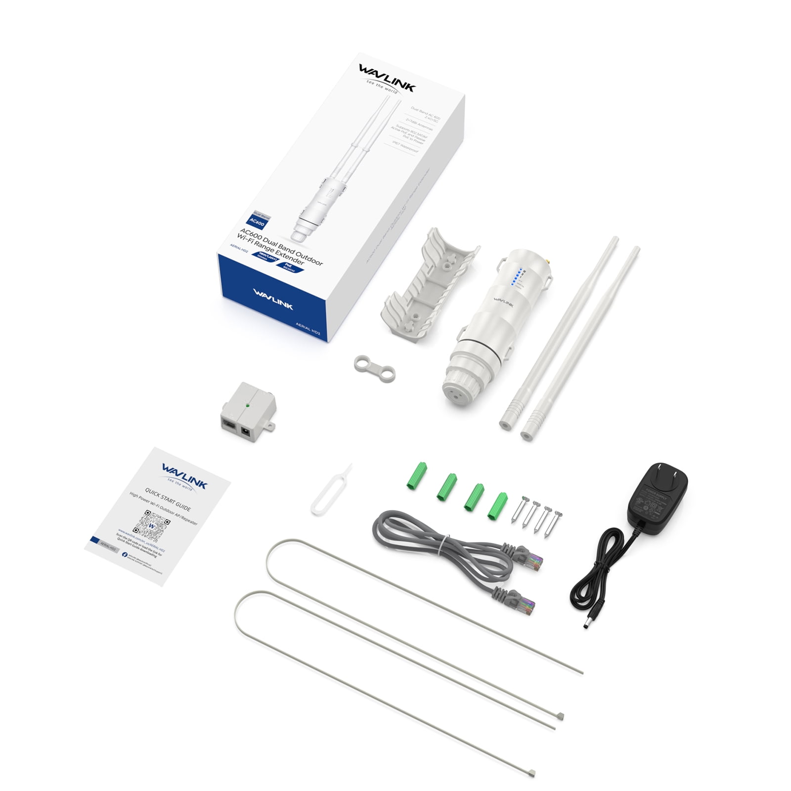 【未開封】WAVLINK AC600 High Power Dual Band Amazon.com: WAVLINK AC600 Outdoor WiFi Extender, 2025 Long