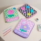 thumbnail image 5 of Sywqhk Girl Cartoon Pu Checkerboard Pattern Tablet Case Zipper Clutch (Negro) Sywqhk Para estrenar, 5 of 6