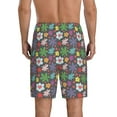 thumbnail image 2 of Yiaed Daisies Flowers for Men's Soft Sleep Pajama Short Lounging Pajama Shorts-XX-Large, 2 of 8