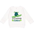 thumbnail image 2 of Inktastic Fort Lauderdale, Florida Happy Sea Turtle Toddler Sweatshirt, 2 of 4