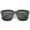 Black-Gold / Smoke, variant on sunglassLA - Oversize Slim Metal Temple Square Lens Horn Rimmed Sunglasses 50mm - 50mm