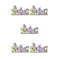 thumbnail image 1 of Moyic Decoraciones de Pascua Adorno de Suministros para fiestas Adorno de conejo Decoración en forma de letra Decoración de primavera 01 5piezas, 1 of 6