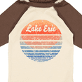 thumbnail image 4 of Inktastic Lake Erie Distressed Retro Sunset Boys or Girls Long Sleeve Baby Bodysuit, 4 of 5