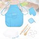 thumbnail image 3 of 11pcs Cake Baking Role Play Set Kids Kitchen Costume Apron Chef Hat Cooking Mitt Cookie Cutters KitBlue, 3 of 4