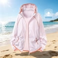 thumbnail image 2 of Zivyakyro Lightweight Mens Rain Jacket Long Sleeve Windbreaker Sport Quick Dry Jacket Loose Hooded Solid Zip up Pink XS, 2 of 7