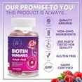 thumbnail image 3 of Hair Vitamins Gummies with Biotin 5000 mcg - Hair Growth Support with Vitamins E & C for Thicker, Stronger & Beautiful Hair - Hair Skin and Nails Vitamin for Women, Gluten Free - 120 Gummies, 3 of 10