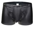 thumbnail image 1 of Calzoncillos bóxer TESOON de piel sintética Underwear para hombre, 1 of 3