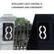 thumbnail image 5 of sweethay Placa de puerta con luz de número, placa de guía, lámpara de pared Solar, placa, farol de jardín, dirección recargable, alimentado por casa, Electrodomésticos Ocho sweethay HA073662-09, 5 of 6