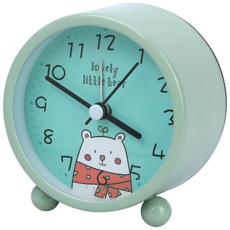 Unique Bargains Lovely Animal Patterns Alarm Clock Green 3.1L x 1.9W x 3.3H